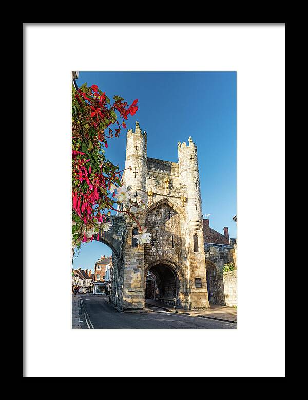 Monk Bar Framed Print featuring the photograph Monk Bar, York, Yorkshire by David Ross