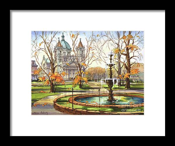 Autumn Framed Print featuring the photograph Monroe Park by Maria Rabinky