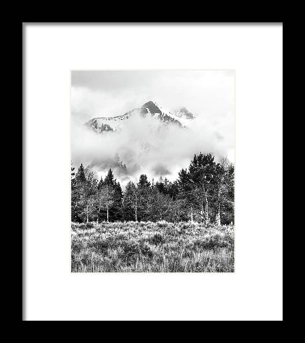 Sawtooth Mountains Framed Print featuring the photograph Montana Mist by Randall Dill