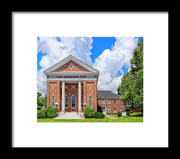 United Framed Print featuring the photograph Montezuma United Methodist Church by Mark Tisdale