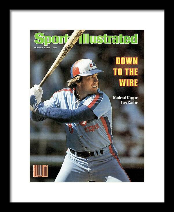 Magazine Cover Framed Print featuring the photograph Montreal Expos Gary Carter... Sports Illustrated Cover by Sports Illustrated