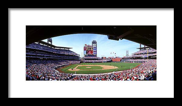 Citizens Bank Park Framed Print featuring the photograph Montreal Expos V Philadelphia Phillies by Jerry Driendl