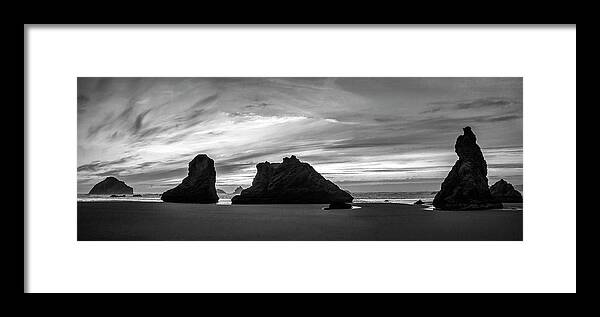 Beach Framed Print featuring the photograph Moody Bandon Beach by Steven Clark