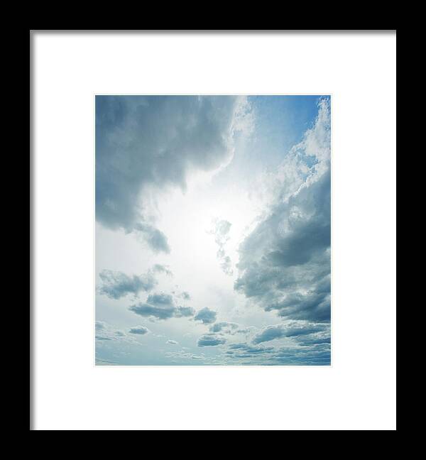 Scenics Framed Print featuring the photograph Moody Clouds by Sensorspot
