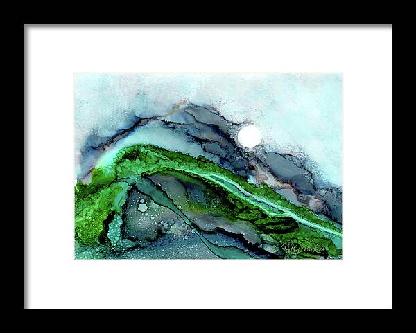 Moon Framed Print featuring the painting Moondance I by Kathryn Riley Parker