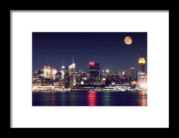 Tranquility Framed Print featuring the photograph Moonlight by Aleks Ivic Visuals