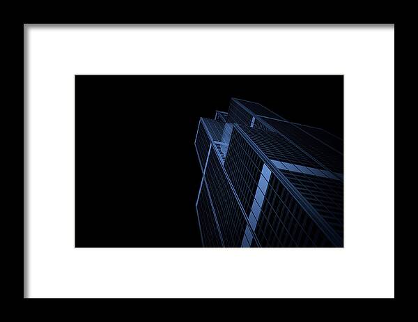 Architecture Framed Print featuring the photograph Moonlight by Roland Weber