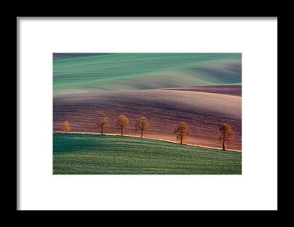 Landscape Framed Print featuring the photograph Moravian Landscape by Zaiga Steina