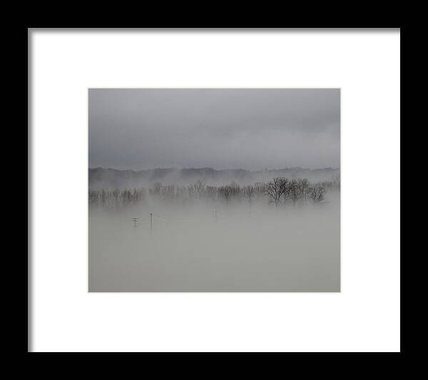 Arkansas Framed Print featuring the photograph Morning Fog on the Delta by Al Griffin