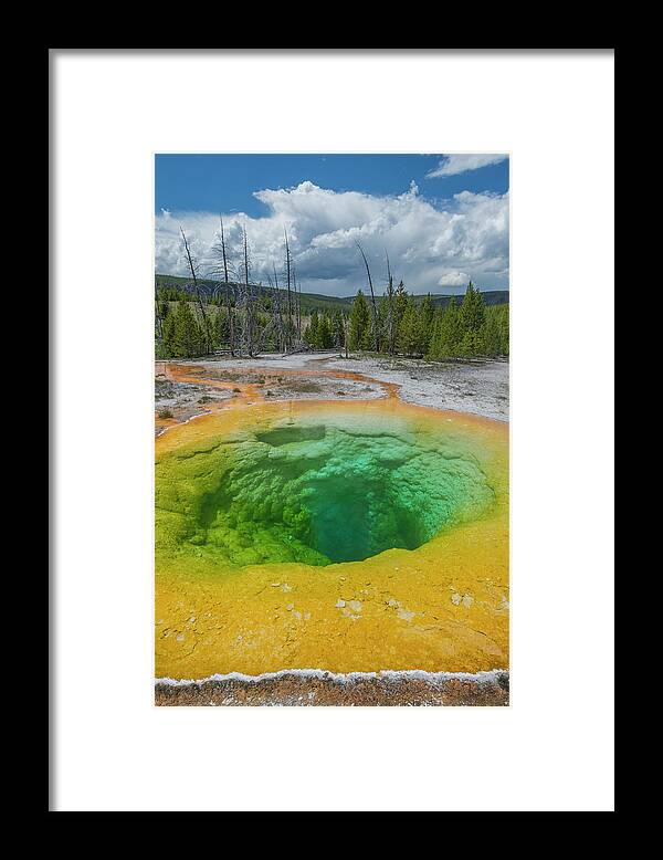 Jeff Foott Framed Print featuring the photograph Morning Glory Pool by Jeff Foott
