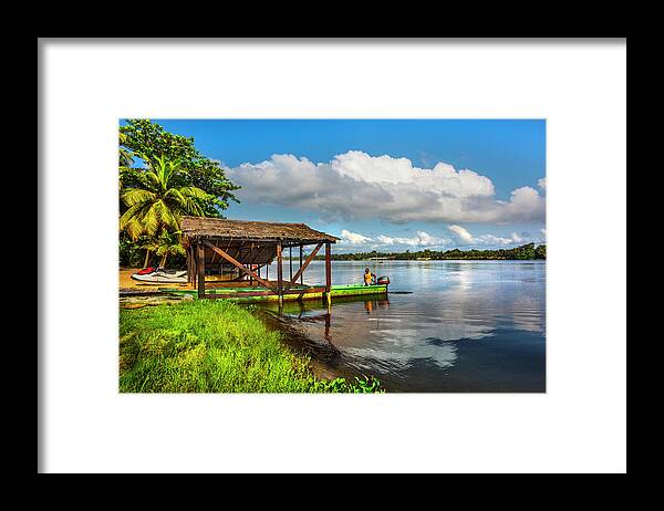 African Framed Print featuring the photograph Morning Harbor by Debra and Dave Vanderlaan