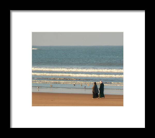 Djellaba Framed Print featuring the photograph Morning Walk by Jessica Levant