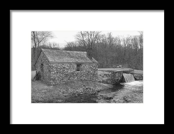 Waterloo Village Framed Print featuring the photograph Morris Canal Lock House - Waterloo Village by Christopher Lotito