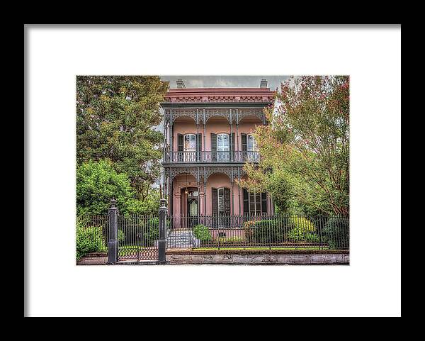 Garden District Framed Print featuring the photograph Morris Israel House by Susan Rissi Tregoning