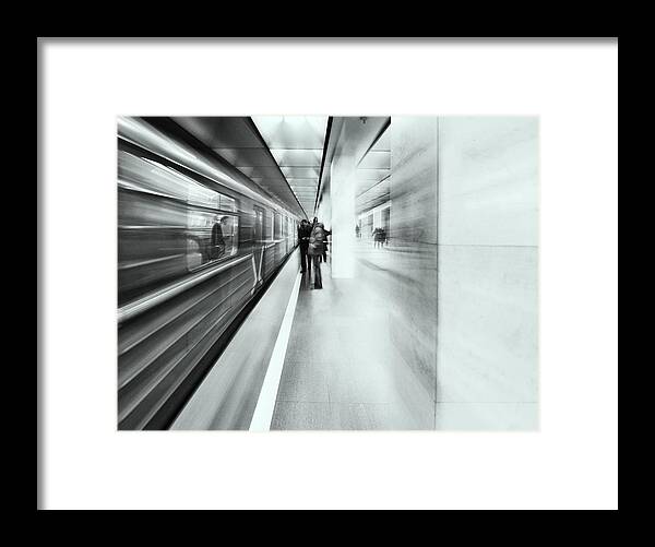 Metro Framed Print featuring the photograph Moscow Metro - Sketch by Maxim Makunin