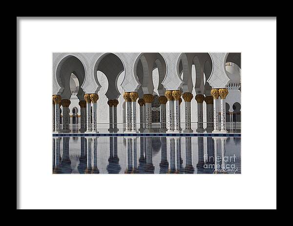 Mosque Framed Print featuring the photograph Mosque Reflections by Jimmy Clark