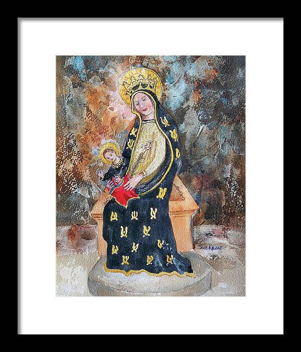 Mother Mary Framed Print featuring the painting Mother and Child by Sue Kemp