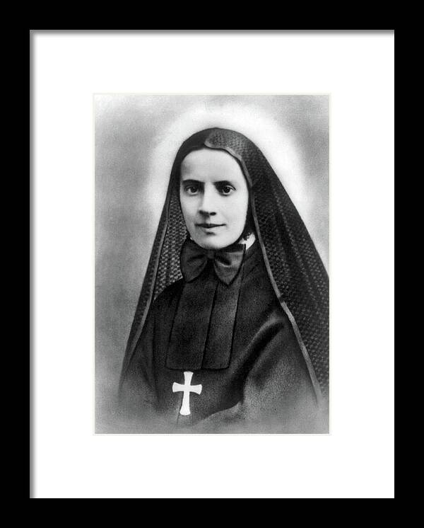 1939 Framed Print featuring the photograph Mother Cabrini, Italian- American by Science Source