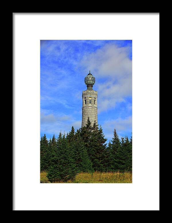 Mount Greylock Tower From Bascom Lodge Framed Print featuring the photograph Mount Greylock Tower from Bascom Lodge by Raymond Salani III