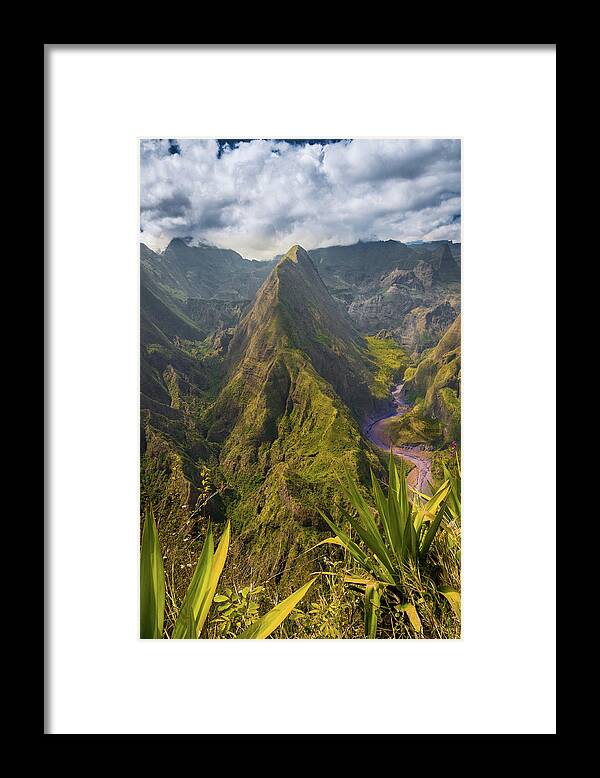 Tranquility Framed Print featuring the photograph Mountain Peak Of Mafate by Ggerland