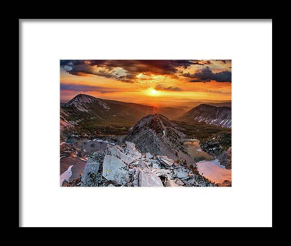 Altitude Framed Print featuring the photograph Mountain Top Sunrise by Leland D Howard