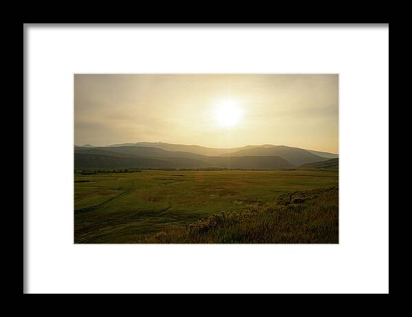 Mountain Framed Print featuring the photograph Mountains at Dawn by Nicole Lloyd
