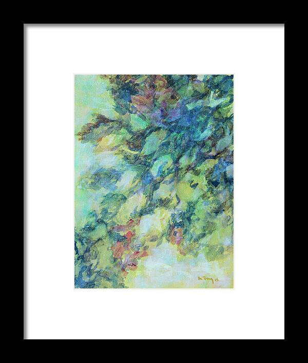 Abstract Framed Print featuring the painting Move On by Milly Tseng