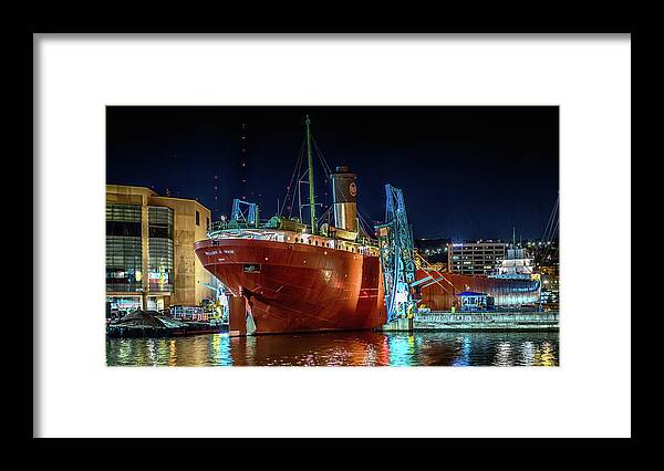 Ship Framed Print featuring the photograph Moving William Irvin by Susan Rissi Tregoning