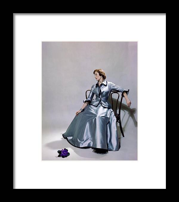 #new2022vogue Framed Print featuring the photograph Mrs. Clarence Michalis by Cecil Beaton