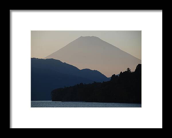 Scenics Framed Print featuring the photograph Mt. Fuji In Silhouette by Gregor