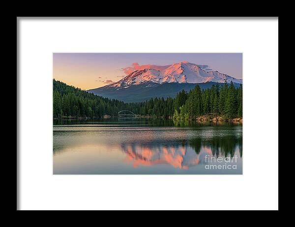 Mt Shasta Framed Print featuring the photograph Mt Shasta, California by Henk Meijer Photography