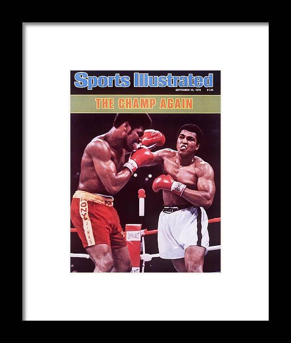 Magazine Cover Framed Print featuring the photograph Muhammad Ali, 1978 Wba Heavyweight Title Sports Illustrated Cover by Sports Illustrated