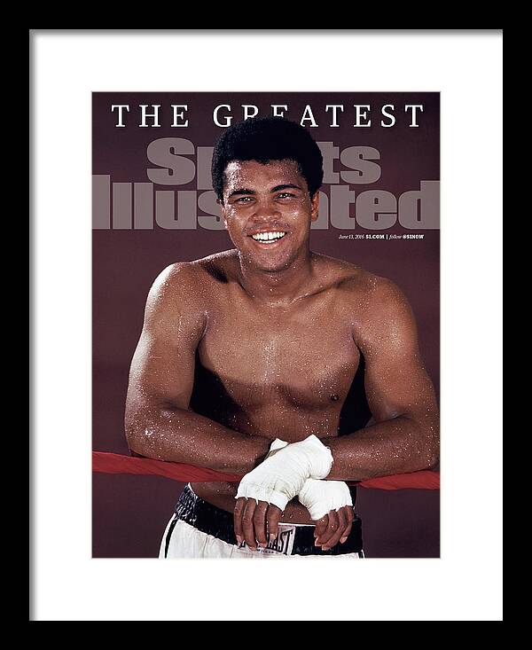 #faatoppicks Framed Print featuring the photograph Muhammad Ali The Greatest Sports Illustrated Cover by Sports Illustrated