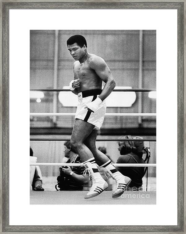Muhammad Ali Boxing Training Sports SINGLE CANVAS WALL ART Picture Print 