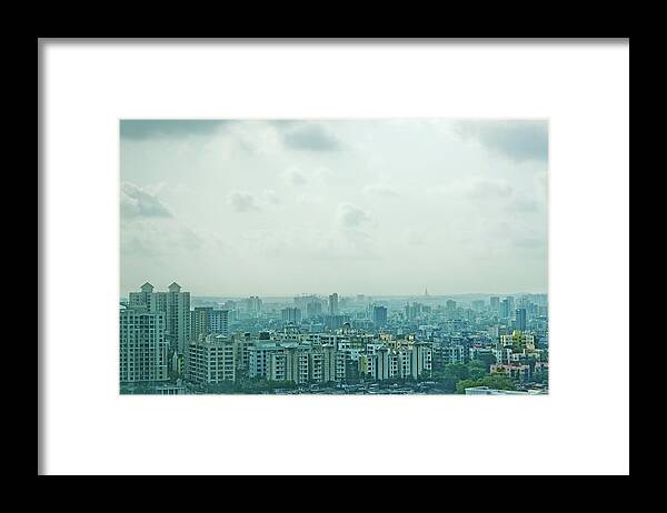 City Framed Print featuring the photograph Mumbai Blue by Garron Nicholls