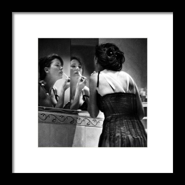 Dressing Framed Print featuring the photograph Muse by Scott Lanphere