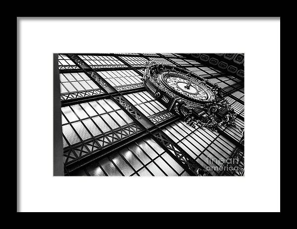 Musee Framed Print featuring the photograph Musee D'Orsay Clock by M G Whittingham