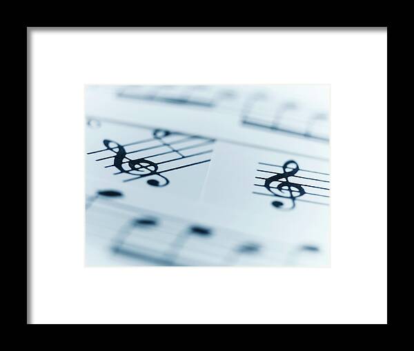 Sheet Music Framed Print featuring the photograph Music Sheets by Adam Gault
