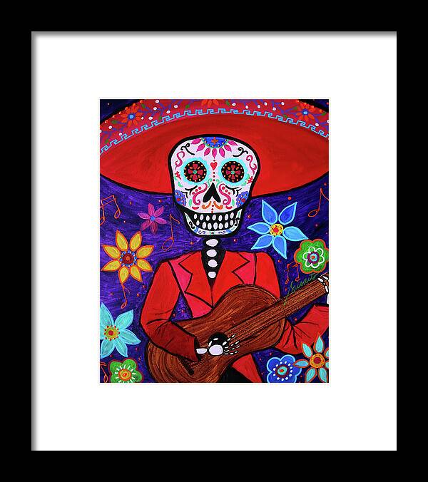Musico Framed Print featuring the painting Musico by Prisarts