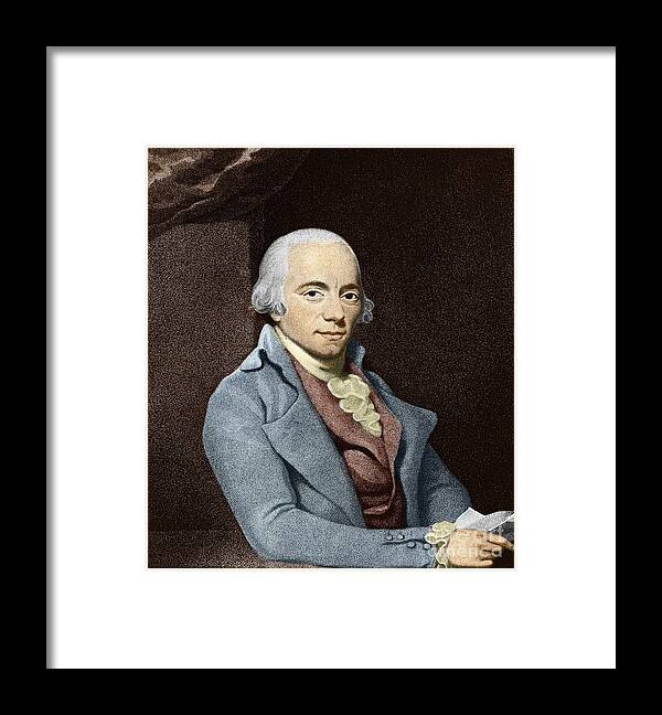 Composer Framed Print featuring the drawing Muzio Clementi, Italian Pianist And Composer by Unknown