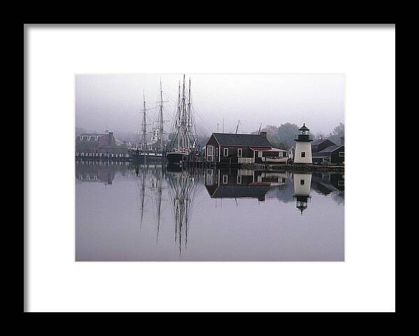 Ship Framed Print featuring the photograph Mystic Seaport Museum by Alfred Eisenstaedt