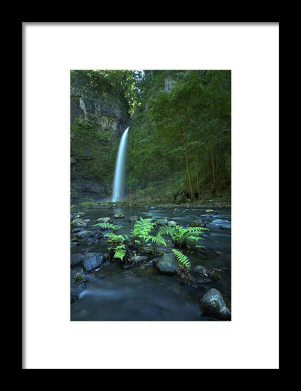 Ancient Framed Print featuring the photograph Nandroya Fall by Nicolas Lombard