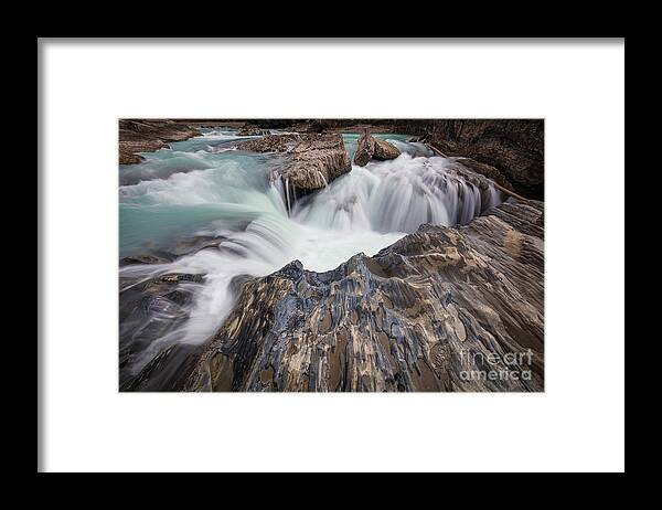 Bc Framed Print featuring the photograph Natural Bridge Falls by Inge Johnsson