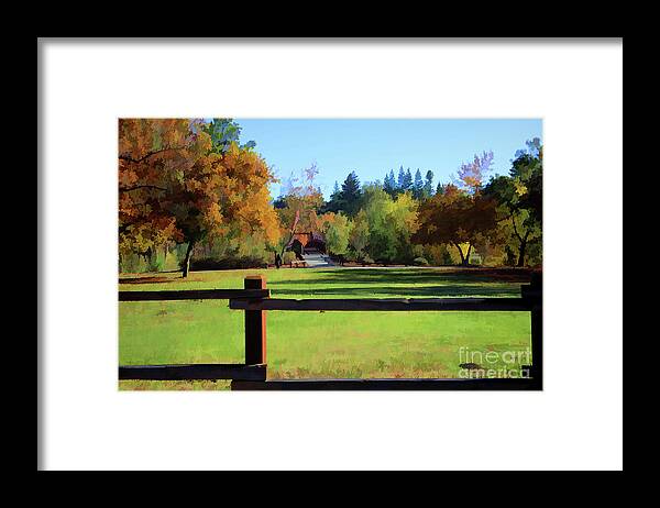 Autumn Framed Print featuring the photograph Nature Colors Landscape Pasture by Chuck Kuhn