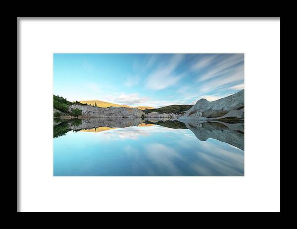 Reflection Framed Print featuring the photograph Nature's Mirror by Catherine Reading