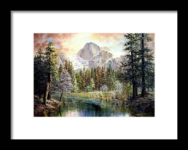 Natures Wonderland Framed Print featuring the painting Natures Wonderland by Nicky Boehme