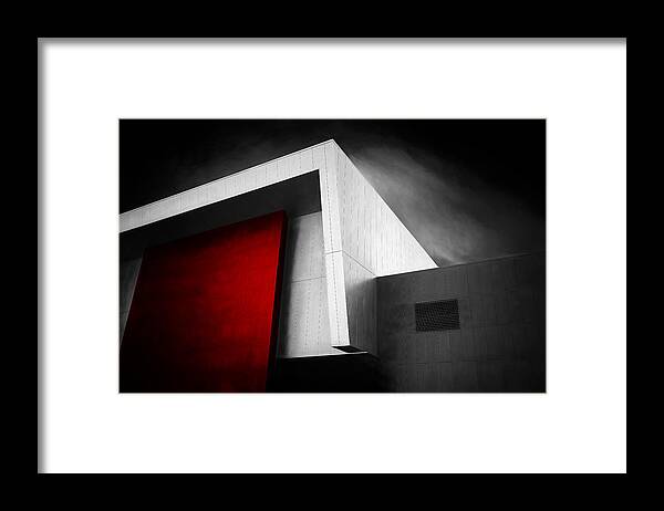 Architecture Framed Print featuring the photograph Nau Building by Gary E. Karcz