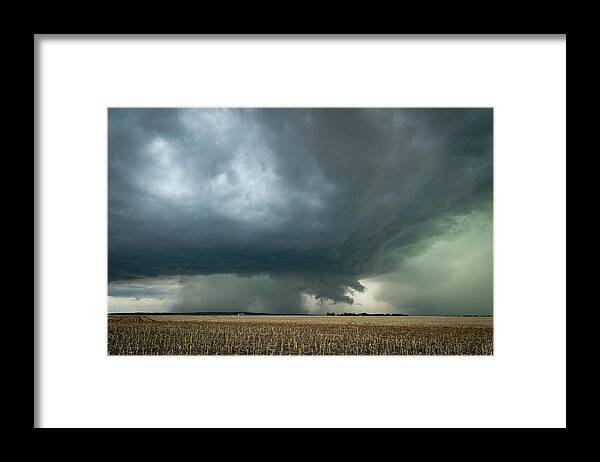 Supercell Framed Print featuring the photograph Nebraska Storm by Wesley Aston