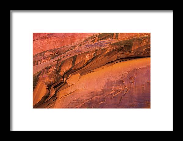 Grand Staircase Escalante National Monument Framed Print featuring the painting Neon Canyon II by Alan Majchrowicz