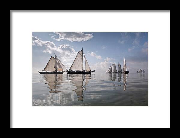 North Holland Framed Print featuring the photograph Netherlands, Race Of Traditional by Frans Lemmens